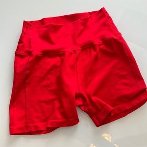 Alphalete Revival Shorts Red Medium